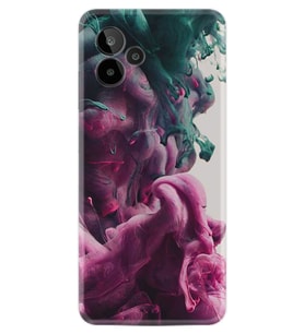 General Mobile GM 24 Pro Kılıf Resimli Desenli Baskılı Silikon Pink Green Cloud 1306
