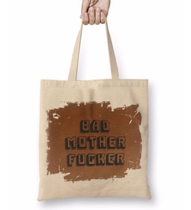 Pulp Fiction Bad Mother Fucker Bez Çanta Uzun Saplı