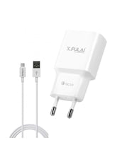 K.Fulai Ka-18T 18W Hızlı Şarj Adaptörü + Type-C USB Kablo Beyaz