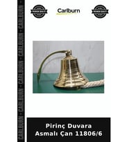 Özel Üretim Dekoratif Gemi Çanı Antika Ev Aksesuarı Pirinç Duvara Asmalı Çan 11806/6