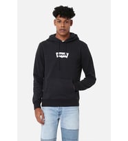 Levi's Erkek Kapüşonlu Normal Düz Siyah Sweatshirt - A2410-0013