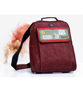 Peecasso Figürlü Unisex Canta Hem Sırt Hem Capraz Hem Elde Etnik Bohem Style - BORDO