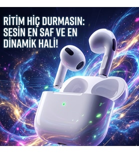 Akıllı Gürültü Önleyici Kablosuz Kulak İçi Kulaklık Derin Bas ve HD Ses Kalitesi Hızlı Şarj