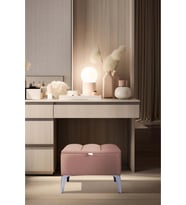 Vetra Mini Silver Royal Sandıklı Dekoratif Puf