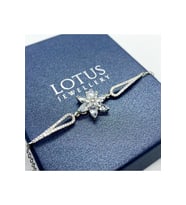 Lotus Çiçeği Gümüş Bileklik 925 Ayar Gümüş Bileklik