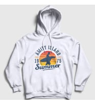 Presmono Unisex Beyaz Summer Sörf Surf Surfing Kapüşonlu Sweatshirt 514117tt