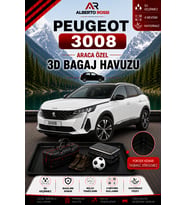 Peugeot 3008 Hybrid 2024 - 2026 Araca Özel 3D Bagaj Havuzu