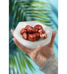 Kırmızı Jasper Taşı Tamburlanmış Kütle - 100 Gram