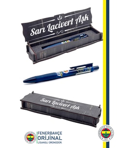 Fenerbahçe Orijinal Lisanslı Lacivert Versatil Uçlu Kalem 0.7 Ahşap Kutulu