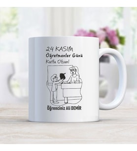 Öğretmeler gününe özel baskılı kupa bardak CKUPA201803