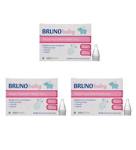 Bruno Baby Nazal Aspiratör Yedek Ucu 10'lu X 3 Adet