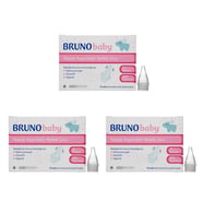 Bruno Baby Nazal Aspiratör Yedek Ucu 10'lu X 3 Adet (Kırmızı-Saks)