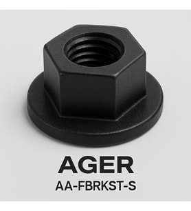 AGER AA-FBRKST-S Fiber Optik Kaset Bağlantı Somunu Siyah