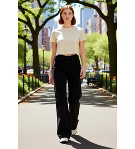 Wide Leg Palazzo Jean Kadın Fonksiyonel Dayanıklı Kaliteli Konforlu Estetik Premium Modern