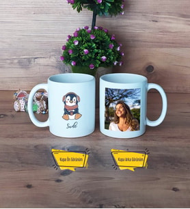 Tatlı Penguen Kupa Bardak Beyaz Fotoğraflı Tıp Bayramı Hediyesi Hemşireler Günü Hediyesi