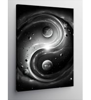 Kanvas Tablo Yin Yang Ve Kozmos