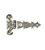 Dekoratif, Sac Tek Kuyruklu Menteşe - 40x68 mm, Küçük, Nikel, 1 Adet