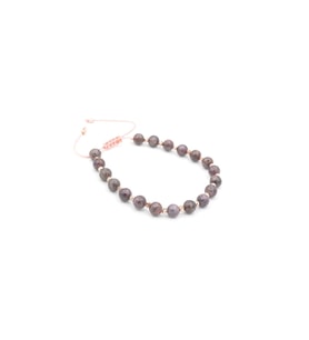 Makrome Model Hakiki Yakut Taşı Bileklik 6.5 Mm