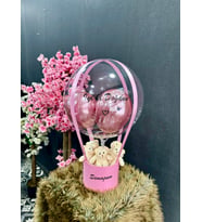 Pembe Balon Kutusu Kişiye Özel