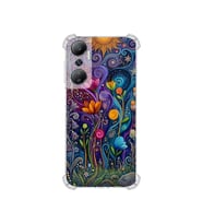 PrintiFy İnfinix Hot 20 ile Uyumlu Düşlerin Dansı Serisi Rüyalar Ötesi Tasarımlı Uv Baskılı Köşe Korumalı Antişok Kılıf