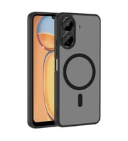 Lexroo Xiaomi Poco C65 Kılıf M-safe Şarj Özellikli Babet Kılıf - Siyah