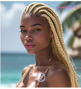X-Pression Afrika Örgüsü ve Rasta İçin Sentetik saç  165GR-163-1