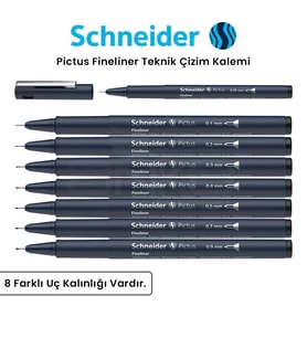 Schneider Pictus Fineliner Teknik Çizim Kalemi