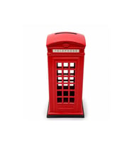 Kişiye Özel Metal Telefon Kulübesi Kumbara - 12x6cm