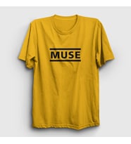 Presmono Unisex Sarı Logo Muse T-Shirt 69770tt (Sarı)