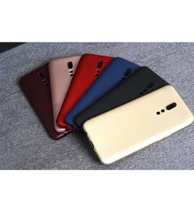 Oppo Reno Z Uyumlu Kılıf Zore Premier Silikon Kapak (Mürdüm)