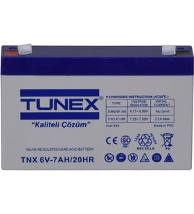 TUNEX 6V 12A 1,63 Kg Kuru Bakımsız Akü (151*50*94*100 Mm) TNX-6V12A