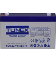 TUNEX 6V 12A 1,63 Kg Kuru Bakımsız Akü (151*50*94*100 Mm) TNX-6V12A