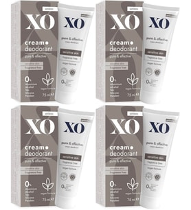 XO Krem Deodorant 75ML Unisex Pure & Effective Kokusuz (4 Lü Set)