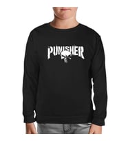 Punisher - Logo Ban Siyah Çocuk Sweatshirt