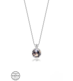 SWAROVSKİ TAŞLI  CRYSTAL 925 AYAR GÜMÜŞ KOLYE