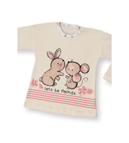 DoReMi Kız Çocuk Pijama Takımı (Bej)