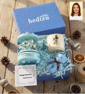 Kişiye Özel Karikatürlü Cute But Gemini İkizler Burcu Hediye Kutusu - Kişiye Özel T Kupa, Atlı Karınca Müzik Kutusu, Peluş Anahtarlık Doğum Günü Hediyesi