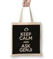 Keep Calm And Ask Genji Overwatch Bez Çanta Uzun Saplı