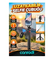 Uzatılabilir Tripodlu Selfie Çubuğu – Ayarlanabilir Telefon Tutucu ve Uzaktan Kumanda