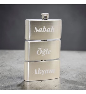 Kişiye Özel 3 Katlı Premium Çelik Matara 15x10 Cm – Lazer Kazımalı Özel Tasarım
