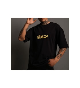 Unisex Oversize Drew Tshirt (Siyah)