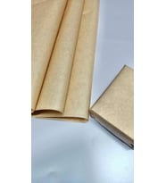 Kraft Hediye Paketi, Yılbaşı Çeyiz kolisi Paketleme Kağıdı, Ambalaj Kağıdı 50x70 Cm 10 Adet-T359 (Renksiz)