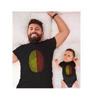 Sarı Kırmızı Parmak İzi Baba Oğul Kız (TEK ÜRÜN FİYATIDIR KOMBİN YAPMAK İÇİN EN AZ 2 ADET SEPETE EKLEYİNİZ)