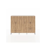 Arges Dolap 12 Raflı 2 Çekmeceli 7 Kapaklı 220x30x163 Aytaşı-Çam