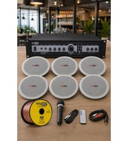 Lastvoice Maxx Paket-3 Tavan Hoparlörü ve 3 Bölgeli Anfi Ses Sistemi Paketi (Full Set)