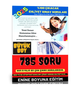 %100 Çıkacak Ehliyet Soruları (785 Soru)