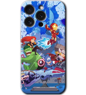 İphone 15 Pro Max Kılıf HD Desen Baskılı Kılıf - Avengers Cartoon