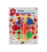 Sofralı Oyun Hamuru Seti ve 3x15gr Hamur OH0002 Sarı Masa