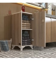 Kenzlife kilitli dolap rana39 crd 68*39*39 banyo dolabı hazır mutfak ofis kiler kitaplık evrak ayaklı (Karışık)