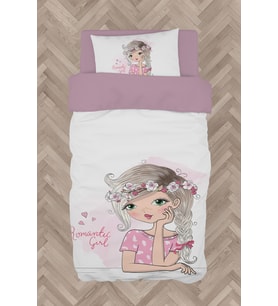 MEKTA HOME BEBEK VE ÇOCUK ODASI Romantic Girl Desenli Nevresim Takımı